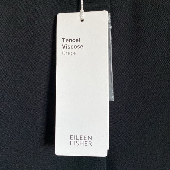 NWT Eileen Fisher Black Slouchy Pant. Size - Petite Large - Picture 6 of 10
